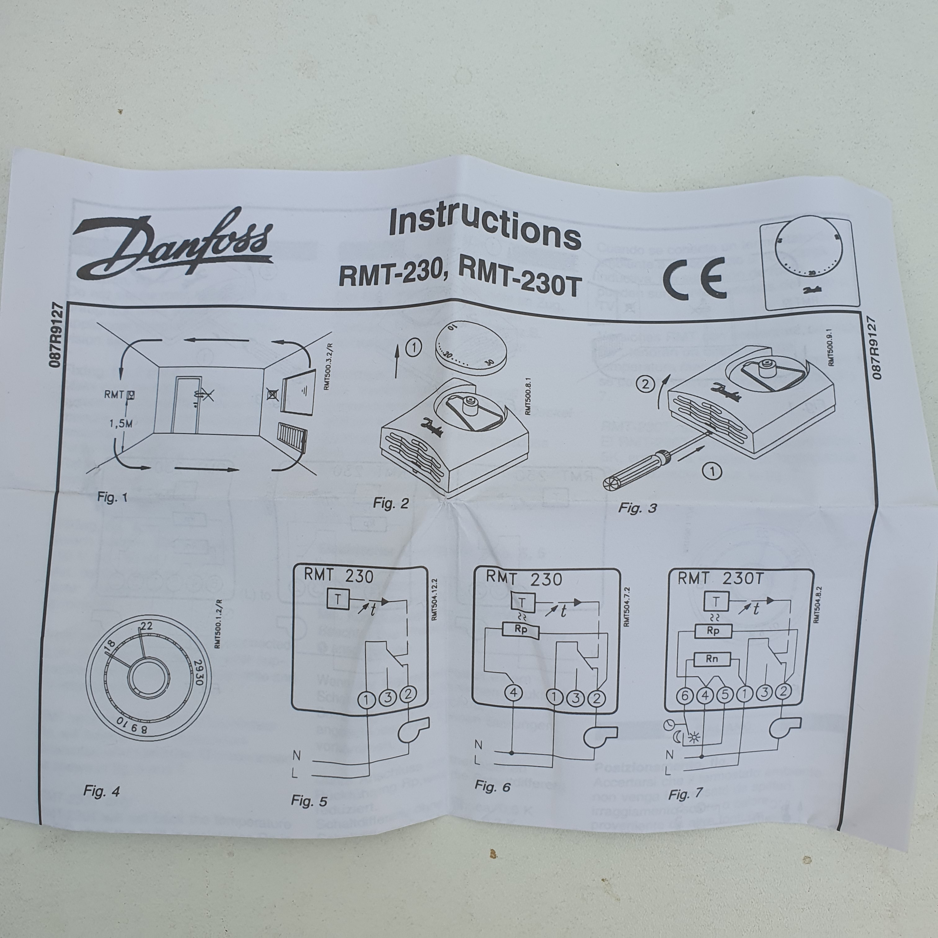 Voir photo 6 de Thermostat d'ambiance DANFOSS RMT 230 Thermostat d'ambiance DANFOSS RMT 230 Parfait état reconditionné photo 6
