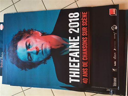 Thiefaine - 40 ans de chansons sur scène - AFFICHE État correct reconditionné disponible sur Fnac