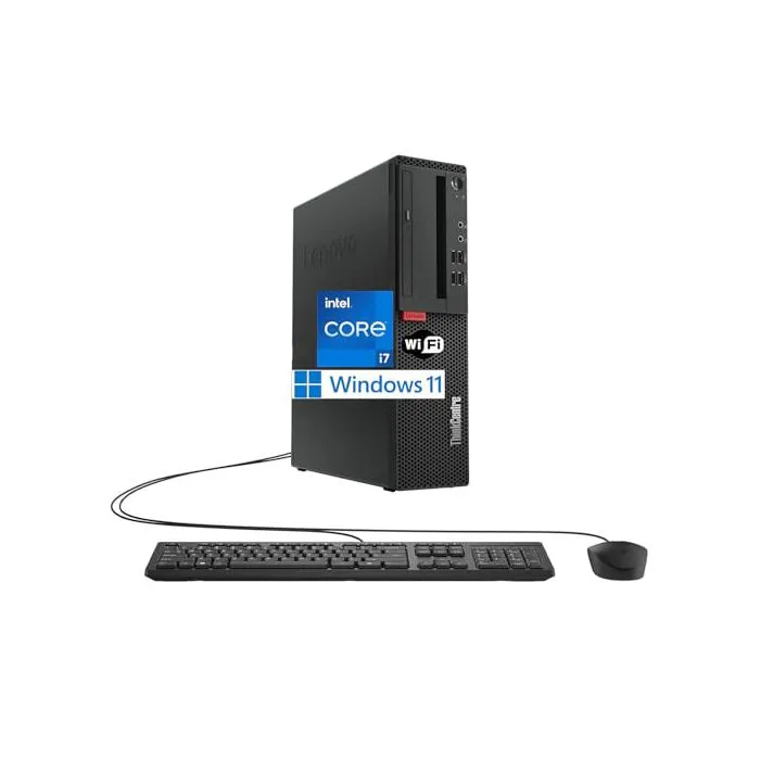 Think. Centre M710s SFF Ordinateur de Bureau Intel Core i7-6700 8 Go de RAM SSD de 256 Go Clavier américain QWERTY Windows 11 Pro Reconditionné Lenovo reconditionné disponible sur Cdiscount Seconde Vie