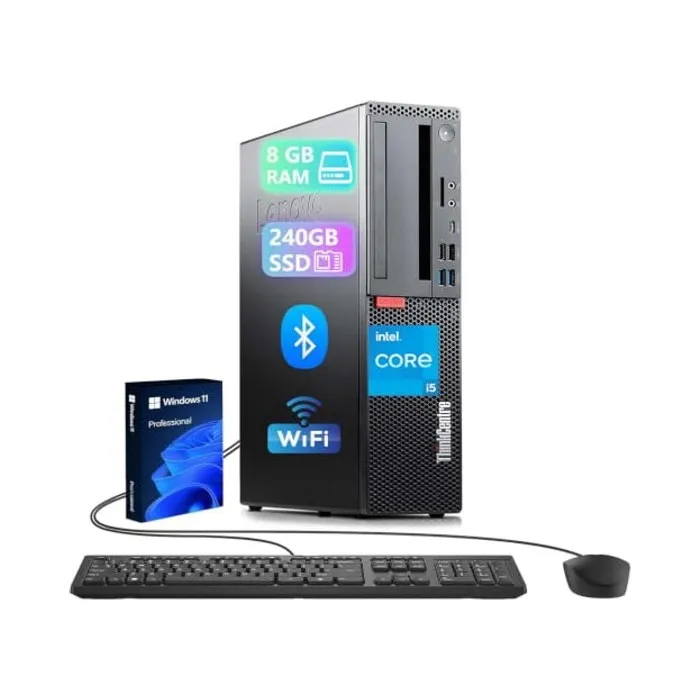 Think. Centre M720s SFF Ordinateur de Bureau Intel Core i5-8400T 8 Go de RAM SSD de 240 Go Wi-FI Bluetooth Clavier QWERTY Reconditionné Lenovo reconditionné disponible sur Cdiscount Seconde Vie