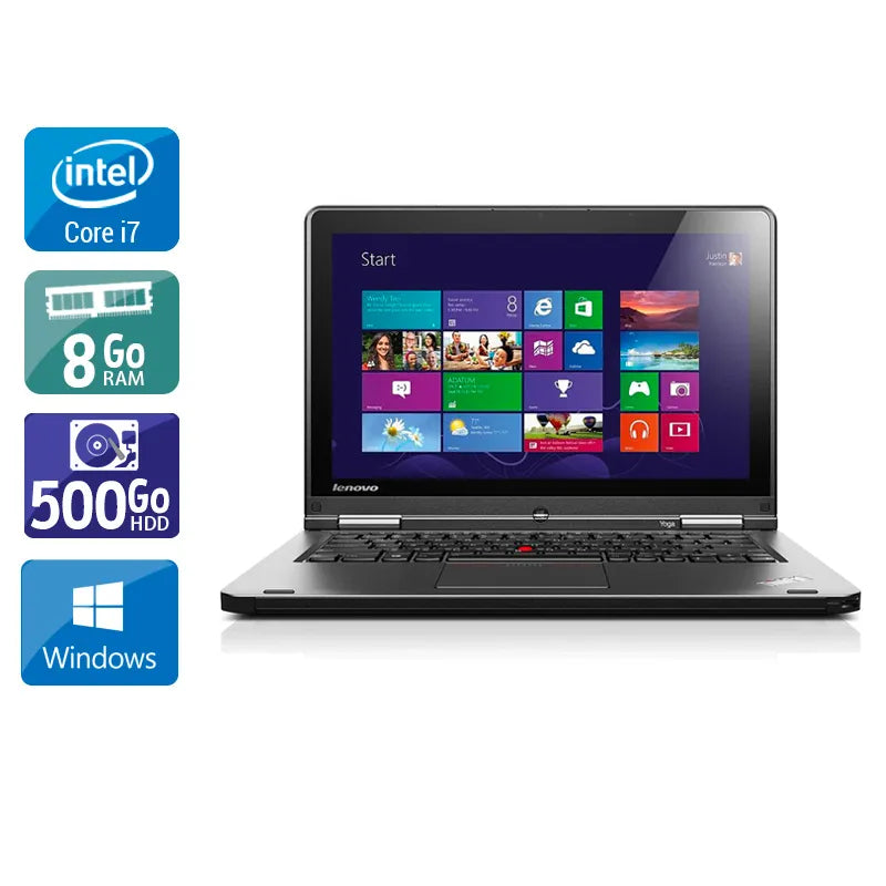 Thinkpad S1 Yoga 12,5" 2014 - Intel Core i7 2Ghz - 2 - 8Go DDR3 - 500Go HDD - Intel HD Graphics 4400 - Gris / Noir - Windows 10 - AZERTY Reconditionné - 156,45 € Thinkpad S1 Yoga 12,5" 2014 - Intel Core i7 2Ghz - 2 - 8Go DDR3 - 500Go HDD - Intel HD Graphics 4400 - Gris / Noir - Windows 10 - AZERTY Reconditionné Lenovo reconditionné disponible sur QuelBonPlan