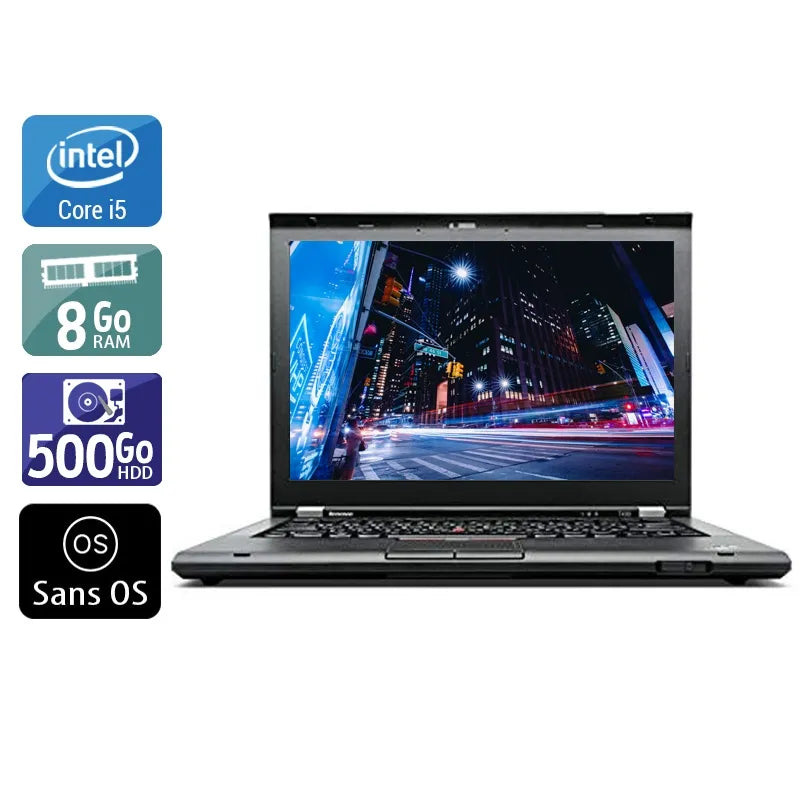 Acheter ThinkPad T430 14,1" 2012 - Intel Core i5 2,6Ghz - 2 - 8Go DDR3 - 500Go HDD - Intel HD Graphics 4000 -
Gris / Noir - Sans OS - AZERTY Reconditionné - 250,95 € ThinkPad T430 14,1" 2012 - Intel Core i5 2,6Ghz - 2 - 8Go DDR3 - 500Go HDD - Intel HD Graphics 4000 -
Gris / Noir - Sans OS - AZERTY Reconditionné Lenovo reconditionné disponible sur QuelBonPlan