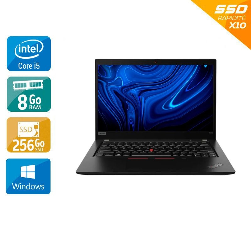 ThinkPad X390 13,3'' i5 Gen 8 - 8Go RAM 256Go SSD Windows 11 - Etat du Produit : État correct État correctOccasion certifiée reconditionnée Bon état reconditionné disponible sur Kiatoo