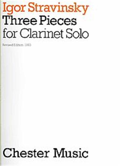 Three Pieces for Clarinet Solo État correct reconditionné disponible sur Fnac