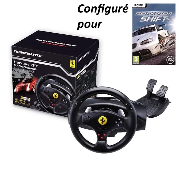 Thrustmaster® Ferrari GT Racing Wheel PC PS3/PS2 + Reconditionné Thrustmaster reconditionné disponible sur Cdiscount Seconde Vie