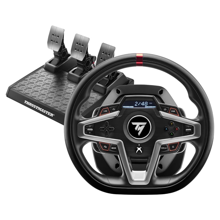 Thrustmaster T248 Noir USB Volant + pédales Analogique/Numérique PC, PlayStation 4, PlayStation 5 - Bon état Bon état Thrustmaster reconditionné disponible sur Pixmania