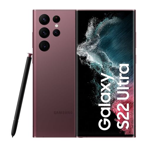 TIM SAMSUNG GALAXY S22 ULTRA (256GB) 17,3 cm (6.8") Double SIM Android 12 5G USB Type-C 12 Go 256 Go 5000 mAh Bourgogne État correct - 439,49 € TIM SAMSUNG GALAXY S22 ULTRA (256GB) 17,3 cm (6.8") Double SIM Android 12 5G USB Type-C 12 Go 256 Go 5000 mAh Bourgogne État correct N/A reconditionné disponible sur Fnac