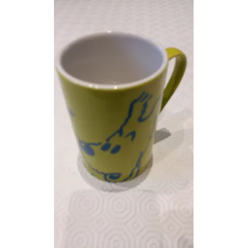 Tintin - Milou - Mug Vert Clair Neuf 2014. occasion reconditionné disponible sur Rakuten