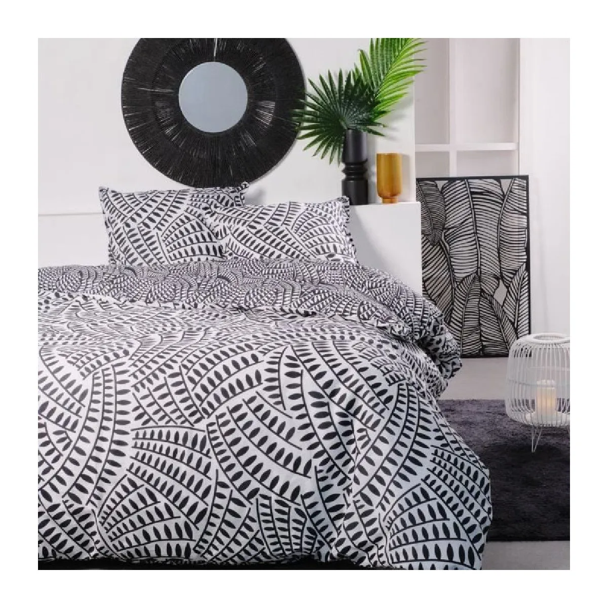 Today parure de lit 2 personnes - Noir et blanc Reconditionné - 16,29 € Today parure de lit 2 personnes - Noir et blanc Reconditionné reconditionné disponible sur Rue du Commerce Seconde Vie