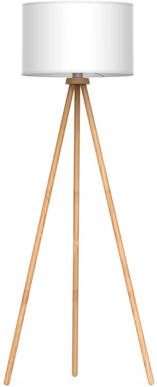 tomons Lampadaire Sur Pied LED en Bois à Trépied Blanc Protection Des Yeux Lecture Lampe à Pied du Design Moderne Nordique pour Salon Chambre Bureau État correct N/A reconditionné disponible sur Fnac