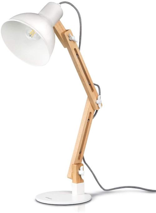 tomons Lampe de Bureau LED, Lampe de Table à Bras Réglable, Lampe de Lecture Protection des Yeux pour Lecture, Travail, Blanc Lampe de Chevet [Classe énergétique A++] État correct N/A reconditionné disponible sur Fnac