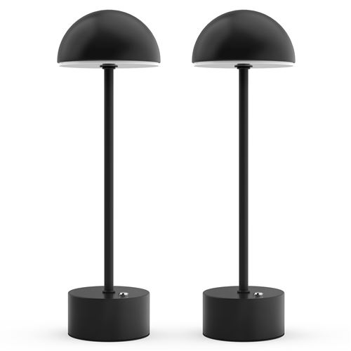 tomons Lampe de Chevet Tactile Lot de 2 Sans Fil LED, Température de Couleur Ajustable, Lampe de Table LED, Noir État correct reconditionné disponible sur Fnac