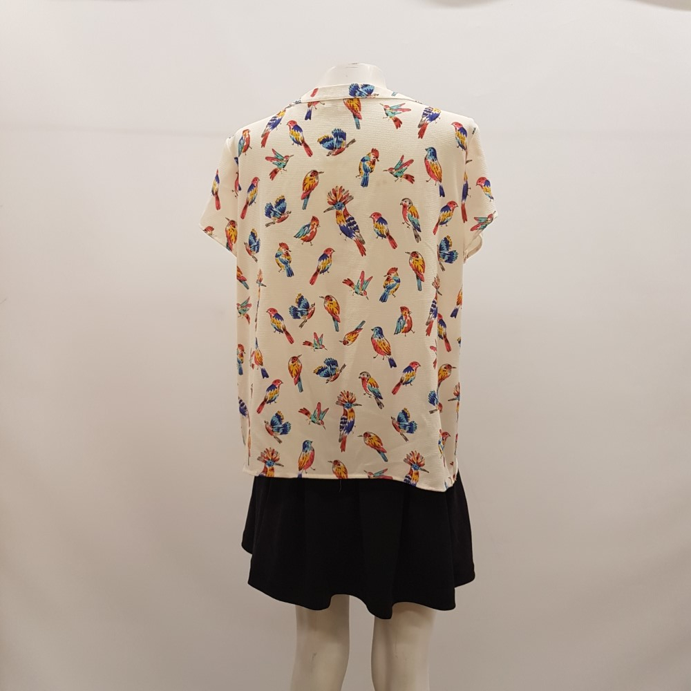 Voir photo 3 de Top écru / motifs oiseaux - SCOTTAGE - Taille 4 Top écru / motifs oiseaux - SCOTTAGE - Taille 4 Très bon état reconditionné photo 3
