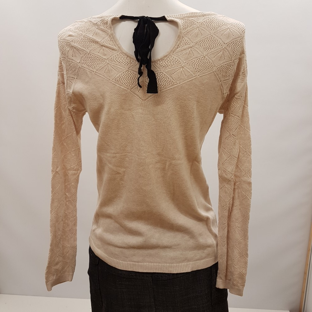 Voir photo 3 de Top en maille de coton écru - ETAM - Taille M Top en maille de coton écru - ETAM - Taille M Très bon état reconditionné photo 3
