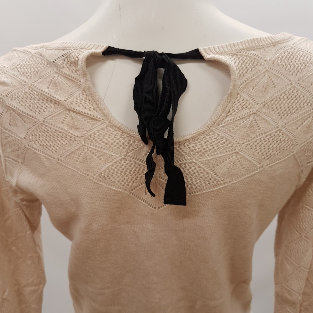 Voir photo 5 de Top en maille de coton écru - ETAM - Taille M Top en maille de coton écru - ETAM - Taille M Très bon état reconditionné photo 5