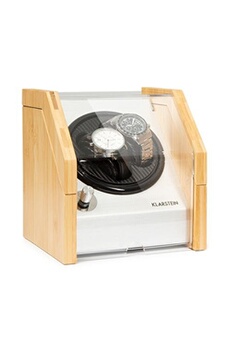 Tourne-montre Garonne 2, 1 plateau tournant, 2 montres, 3 vitesses, 4 modes, bambou Bon état Klarstein reconditionné disponible sur Darty