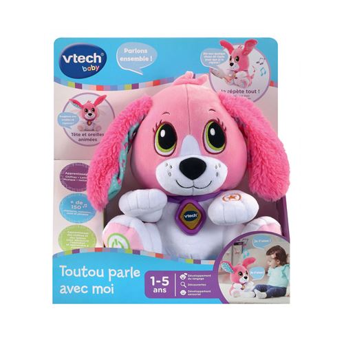 Acheter Toutou parle avec moi Vtech Baby Rose État correct - 29,62 € Toutou parle avec moi Vtech Baby Rose État correct VTech Baby reconditionné disponible sur Fnac