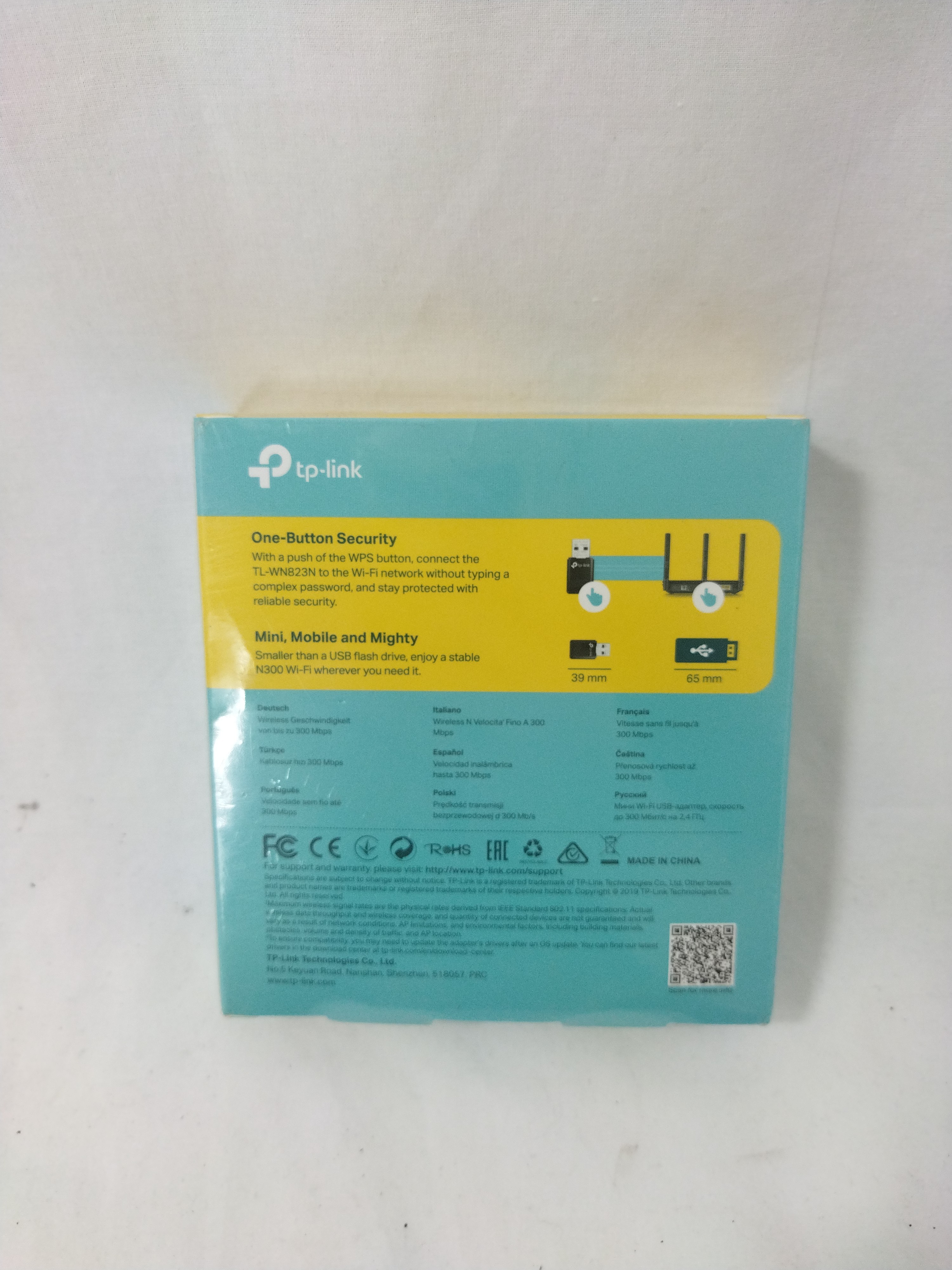 Voir photo 2 de TP-Link Clé WiFi Puissante N300 Mbps, Mini Adaptateur USB WiFi, dongle WiFi, Bouton WPS, Compatible avec Windows 11/10/8.1/8/7/XP, Mac OS 10.15 et Versions antérieures, Linux, Noir, TL-WN823N TP-Link Clé WiFi Puissante N300 Mbps, Mini Adaptateur USB WiFi, dongle WiFi, Bouton WPS, Compatible avec Windows 11/10/8.1/8/7/XP, Mac OS 10.15 et Versions antérieures, Linux, Noir, TL-WN823N neuf reconditionné photo 2