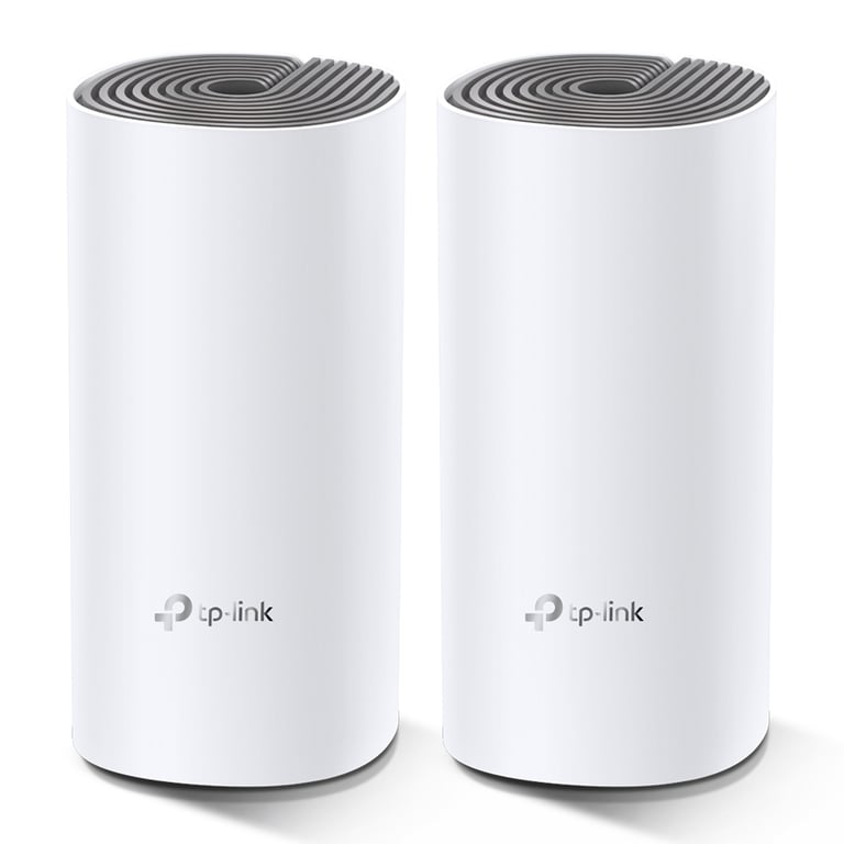 TP-Link Deco E4 (2-pack) Bi-bande (2,4 GHz / 5 GHz) Wi-Fi 5 (802.11ac) Blanc, Gris Interne - Excellent état Parfait état TP-Link reconditionné disponible sur Pixmania | Dero