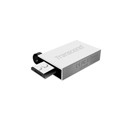 Transcend 16 Go Clé USB / Micro USB OTG JetFlash 380 Argent TS16GJF380S État correct Transcend reconditionné disponible sur Fnac