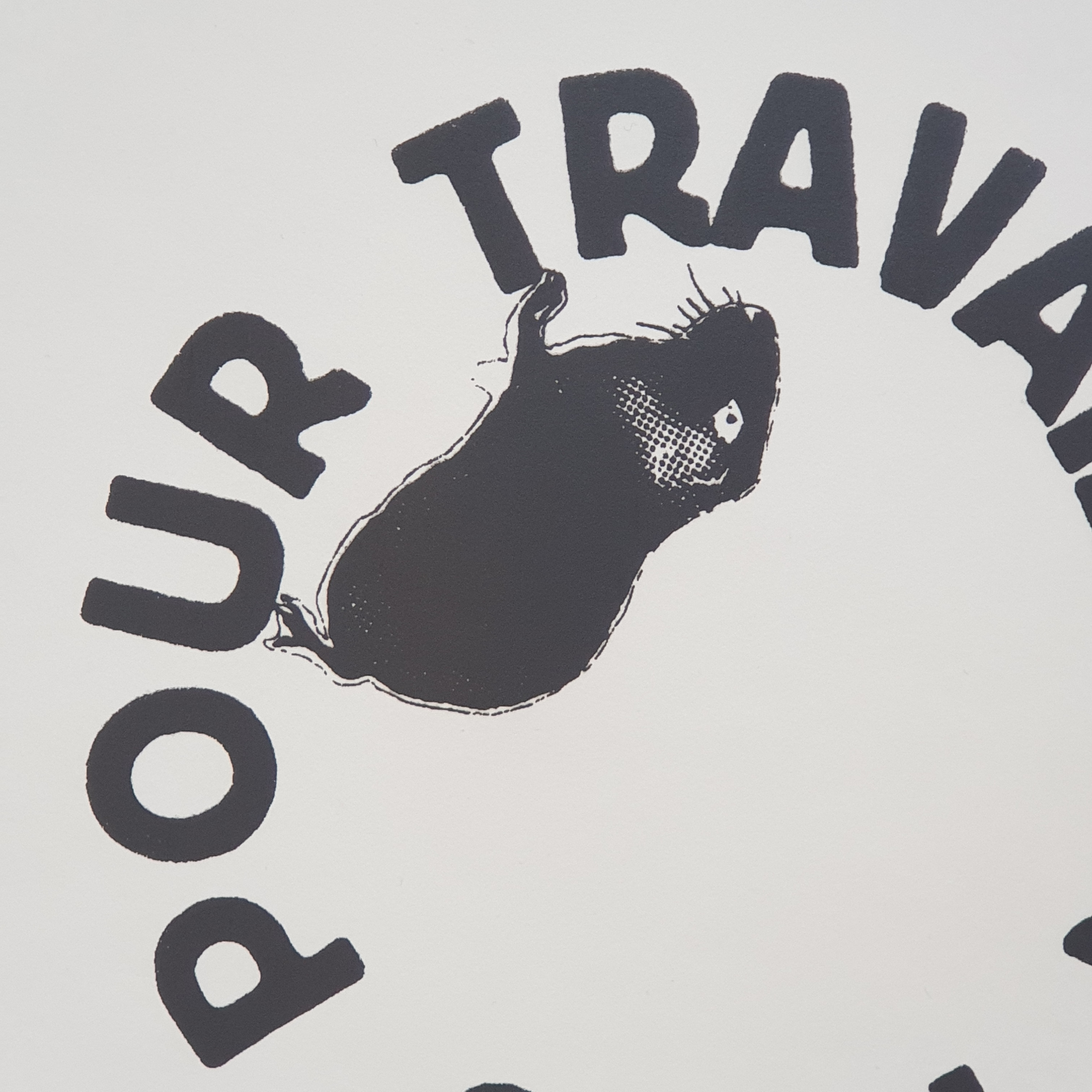 Voir photo 2 de "Travailler plus pour travailler plus" - Affiche sérigraphiée A3 couleur gris plomb "Travailler plus pour travailler plus" - Affiche sérigraphiée A3 couleur gris plomb Parfait état reconditionné photo 2