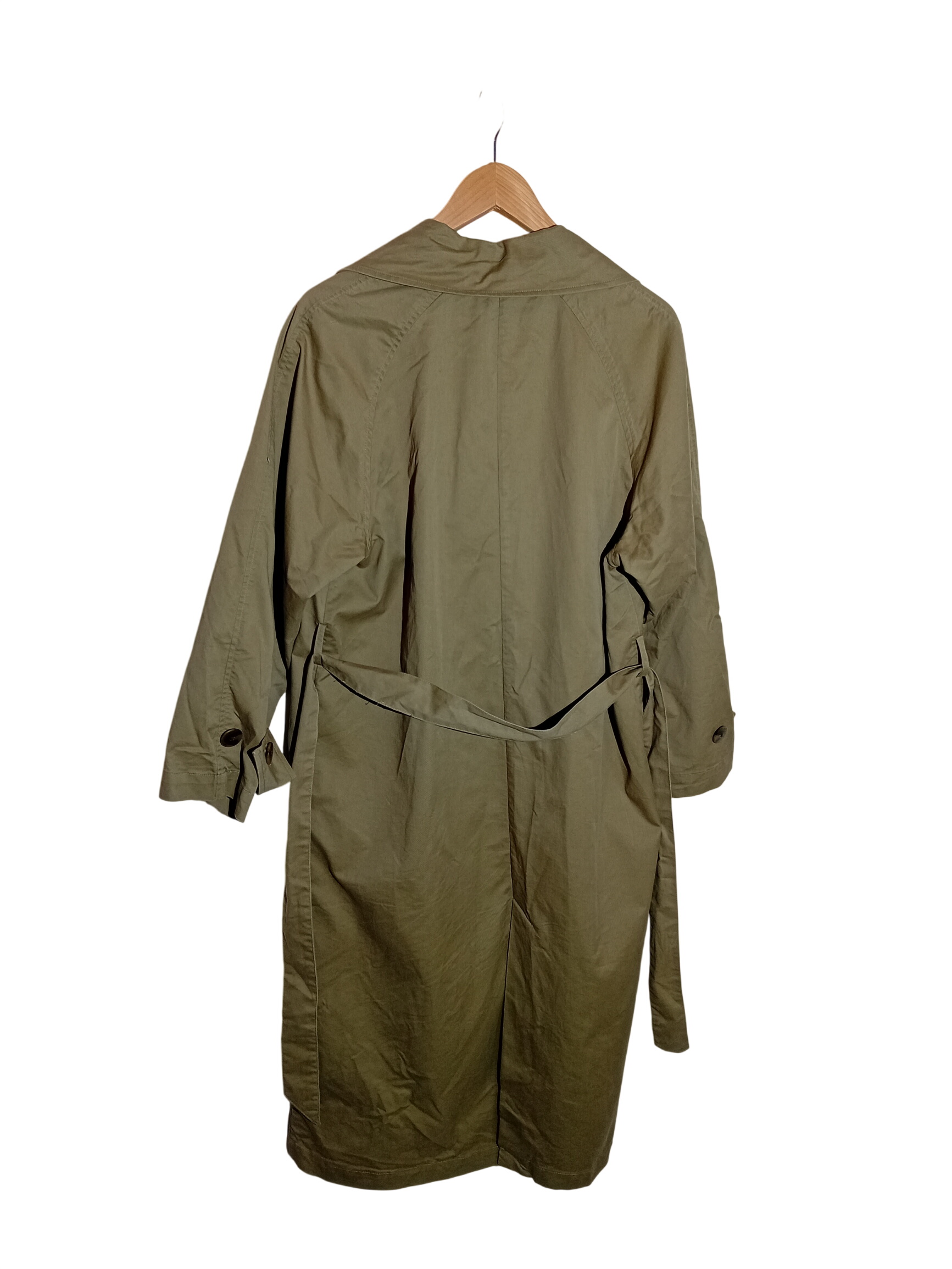 Voir photo 2 de Trench-coat Long Kaki Double-boutonnage Zara M (T4204) Trench-coat Long Kaki Double-boutonnage Zara M (T4204) État correct reconditionné photo 2