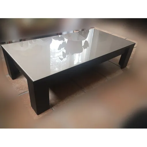 Très belle table basse moderne, laquée avec plateau en verre (Mobilier de France) - 185,00 € Très belle table basse moderne, laquée avec plateau en verre (Mobilier de France) reconditionné disponible sur Rakuten