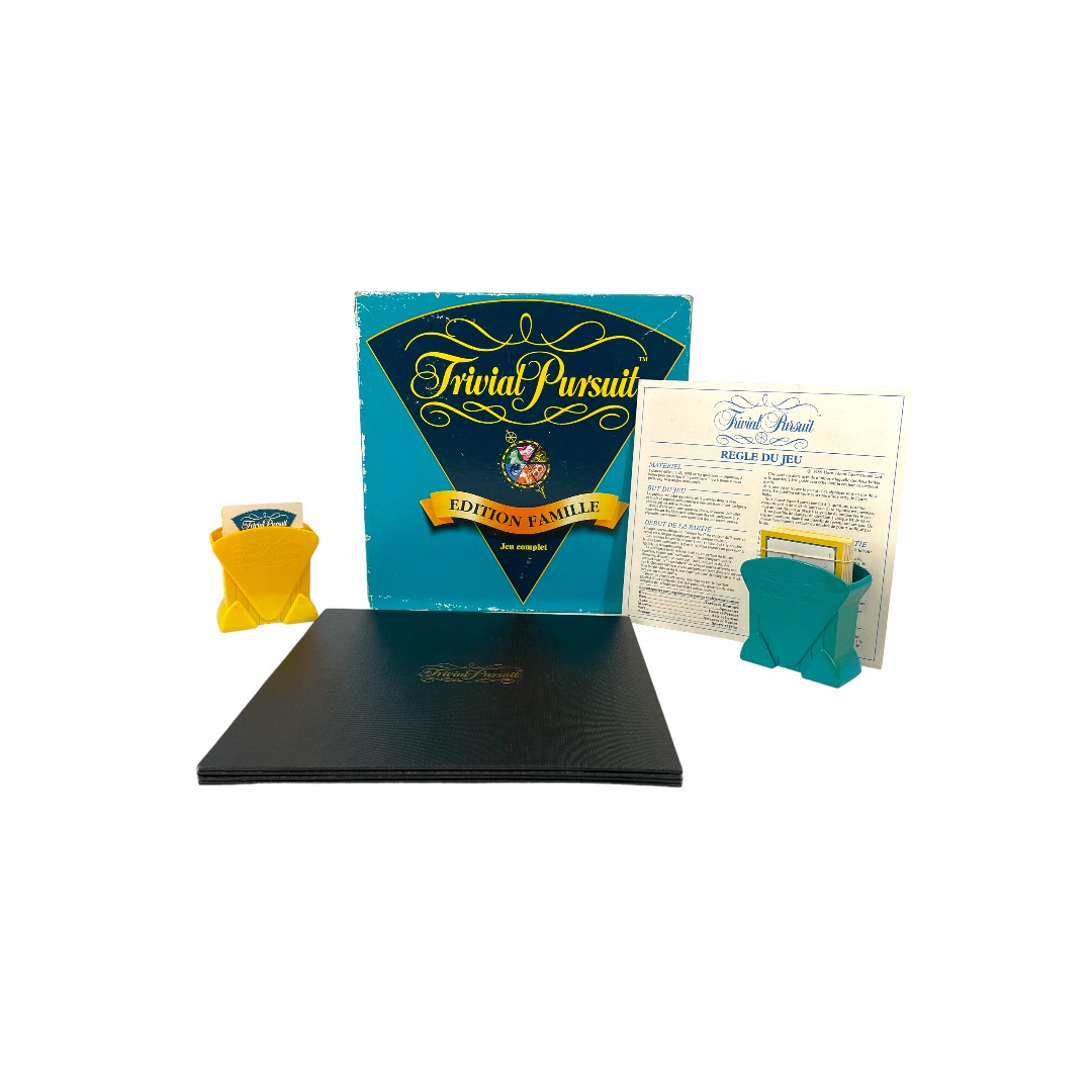 Voir photo 3 de Trivial Pursuit - Edition famille- Édition 1995 Trivial Pursuit - Edition famille- Édition 1995 Très bon état reconditionné photo 3