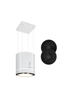 Tron Ambience Hotte îlot aspirante Ø 38 cm 540 m³/h - 3 vitesses - Classe A - Blanche Bon état Klarstein reconditionné disponible sur Darty
