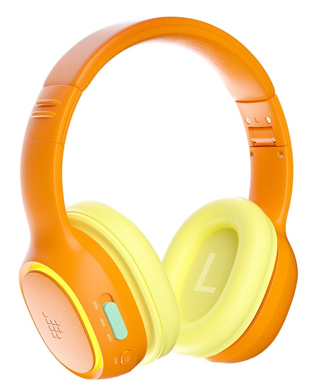 Tronsmart KH03 Casque Bluetooth avec Suppression du Bruit pour Enfants, contrôle du Volume sûr, Casque sans Fil avec lumière et Microphone, 70 Heures d'autonomie, câble Audio intégré, pour l'école - Bon état Bon état Tronsmart reconditionné disponible sur Pixmania