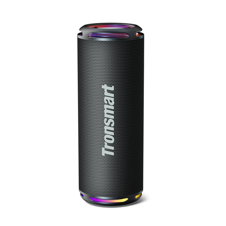 Tronsmart T7 Lite Haut-parleur Bluetooth 5.3, Haut-parleur Portable Puissant de 30W avec Lumière LED Colorée, Étanchéité IPX7, Son Stéréo, Contrôle via Application, Prend en Charge TF, SD, pour Fêtes, Extérieur - Bon état Bon état Tronsmart reconditionné disponible sur Pixmania