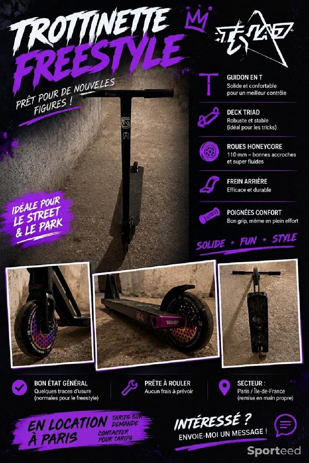 Trotinette freestyle Très bon état reconditionné disponible sur Sporteed | Dero