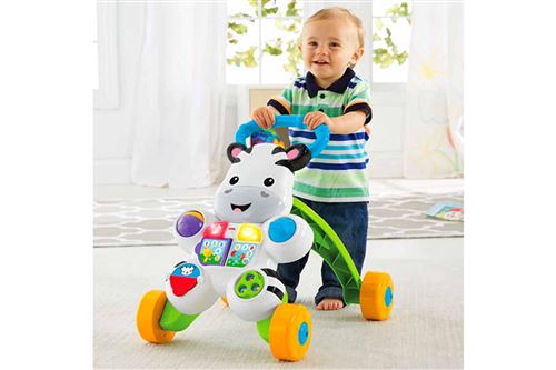 Trotteur bébé Fisher Price Mon trotteur zèbre parlant État correct - 59,58 € Trotteur bébé Fisher Price Mon trotteur zèbre parlant État correct reconditionné disponible sur Fnac