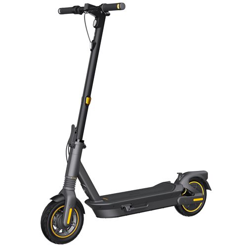 Trottinette électrique Ninebot Max G2 E powered by Segway avec clignotants intégrés 900 W Noir et Gris État correct - 489,99 € Trottinette électrique Ninebot Max G2 E powered by Segway avec clignotants intégrés 900 W Noir et Gris État correct Ninebot reconditionné disponible sur Fnac