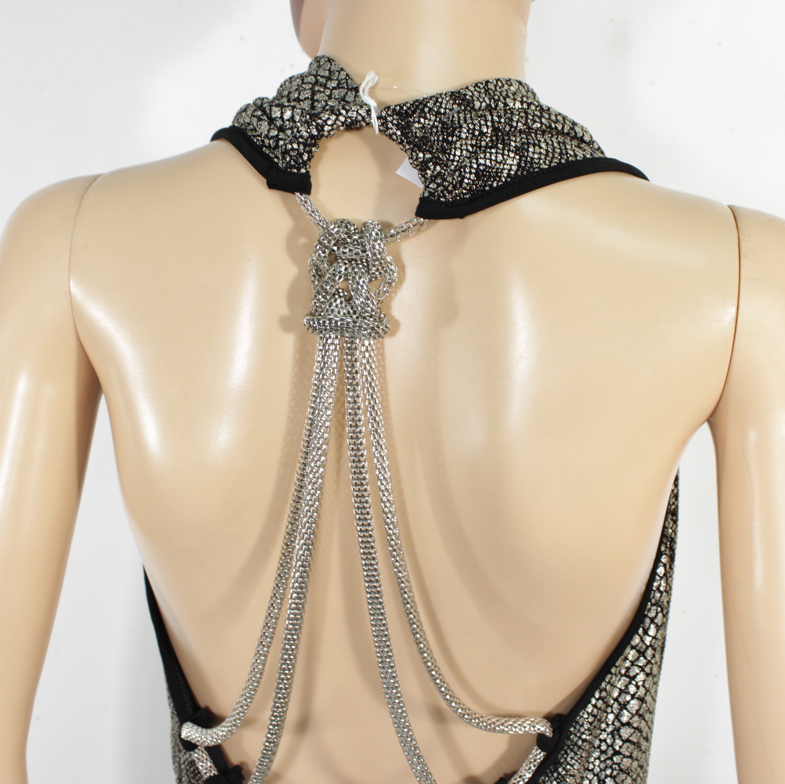 Voir photo 4 de Tunique de soirée Noire & Argentée Taille unique Tunique de soirée Noire & Argentée Taille unique Bon état reconditionné photo 4