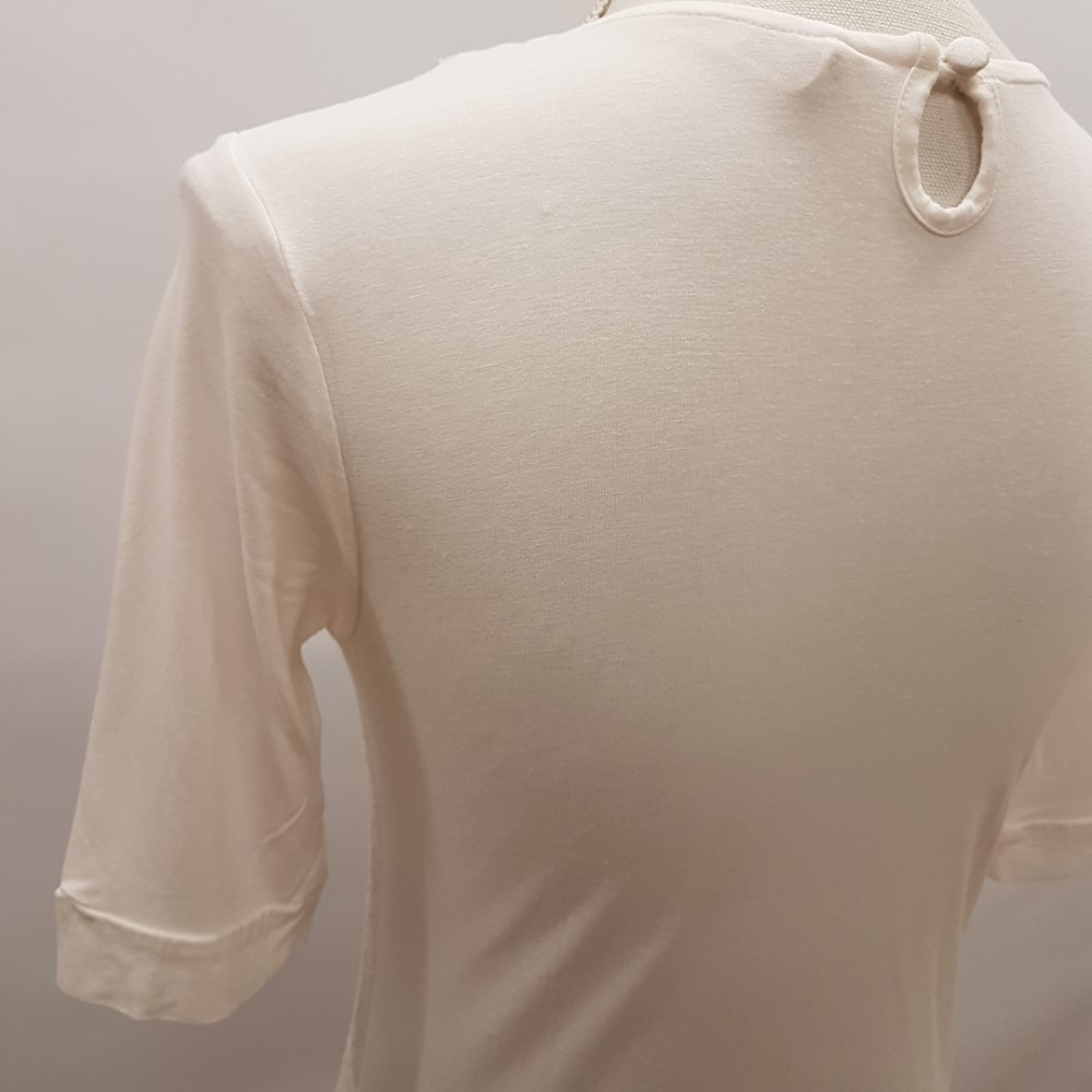 Voir photo 8 de Tunique écrue et blanche avec dentelle - BONOBO - taille M Tunique écrue et blanche avec dentelle - BONOBO - taille M Très bon état reconditionné photo 8