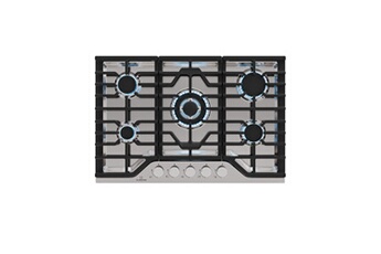 Turbocast Plaque gaz Table de cuisson à gaz Acier inoxydable 5 brûleurs en fonte Brûleur wok Argent Bon état reconditionné disponible sur Darty