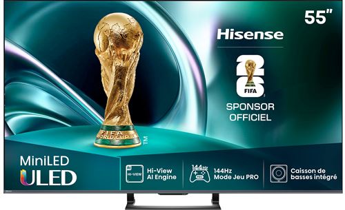 TV Hisense Mini LED 55U79Q 139 cm 2025 Occasion Hisense reconditionné disponible sur Fnac | Dero