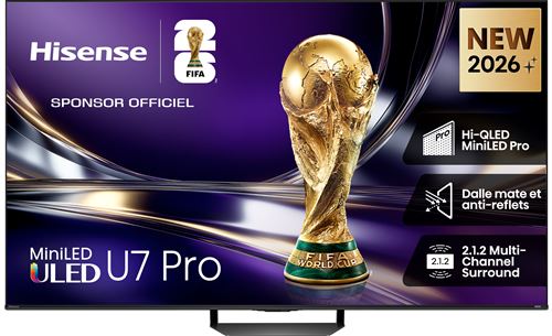 TV Hisense Mini LED QLED 65U7S PRO 164 cm 2026 État correct Hisense reconditionné disponible sur Fnac | Dero