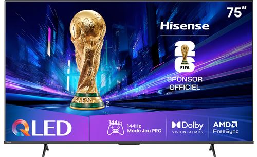 TV Hisense QLED 75E7Q Pro 189 cm 2025 État correct Hisense reconditionné disponible sur Fnac
