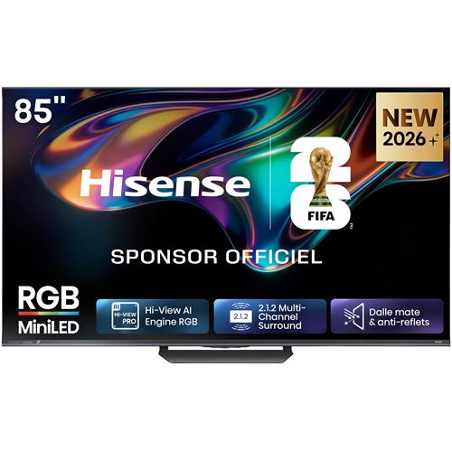 TV Hisense RGB Mini LED 4K 85UR8S 215 cm 2026 État correct Hisense reconditionné disponible sur Fnac | Dero