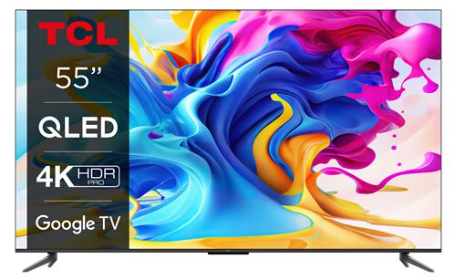 TV QLED TCL 55C645 139 cm 4K UHD Google TV Aluminium brossé État correct - 349,78 € TV QLED TCL 55C645 139 cm 4K UHD Google TV Aluminium brossé État correct TCL reconditionné disponible sur Fnac