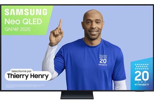 TV Samsung Mini Led Neo Qled TQ55QN74F 140 cm 2025 État correct Samsung reconditionné disponible sur Fnac