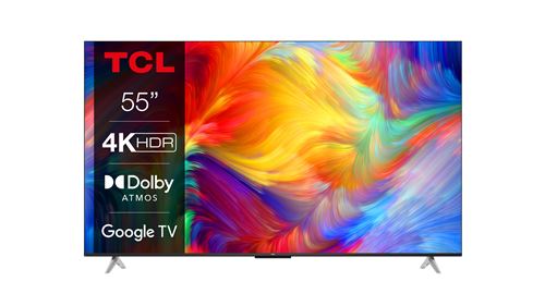TV TCL LED 55P638 139 cm 4K UHD Google TV Métal noir État correct TCL reconditionné disponible sur Fnac