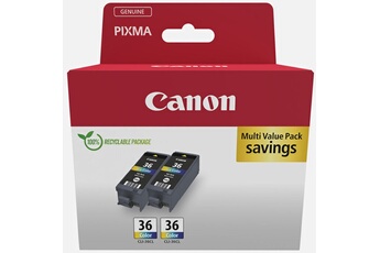 Acheter TWINPACK CLI-36 COUL NEW SEC Bon état - 27,99 € | Dero TWINPACK CLI-36 COUL NEW SEC Bon état Canon reconditionné disponible sur Darty | Dero