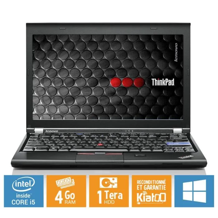 Ultrabook LENOVO THINKPAD x220 core i5 4 go ram 1 to disque durordinateur portable reconditionnéw7 Reconditionné - 169,00 € Ultrabook LENOVO THINKPAD x220 core i5 4 go ram 1 to disque durordinateur portable reconditionnéw7 Reconditionné Hewlett-Packard reconditionné disponible sur Cdiscount Seconde Vie