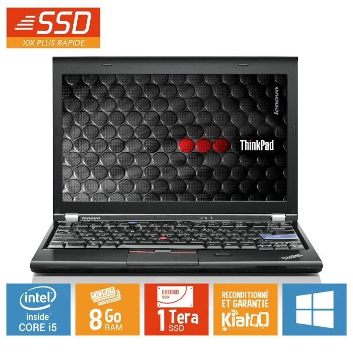 Ultrabook portable LENOVO THINKPAD x220 core i5 8 go ram 1 to disque dur ssdordinateur portable reconditionnéw7 Reconditionné - 259,00 € Ultrabook portable LENOVO THINKPAD x220 core i5 8 go ram 1 to disque dur ssdordinateur portable reconditionnéw7 Reconditionné Lenovo reconditionné disponible sur Cdiscount Seconde Vie