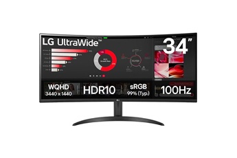 UltraWide 34WR50QK-B Bon état reconditionné disponible sur Darty