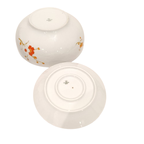 Voir photo 3 de Un saladier et un saucier en porcelaine " scherzer" Un saladier et un saucier en porcelaine " scherzer" Très bon état reconditionné photo 3