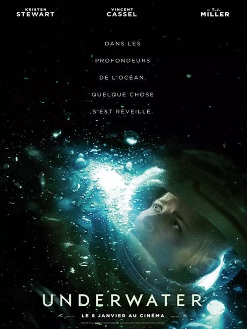 Underwater - 2020 - Vincent Cassel, Kristen Stewart - 40x60cm - Affiche de cinéma originale pliée État correct N/A reconditionné disponible sur Fnac